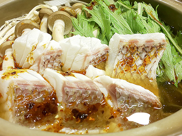 発酵熟成敦賀真鯛の美味辛鍋